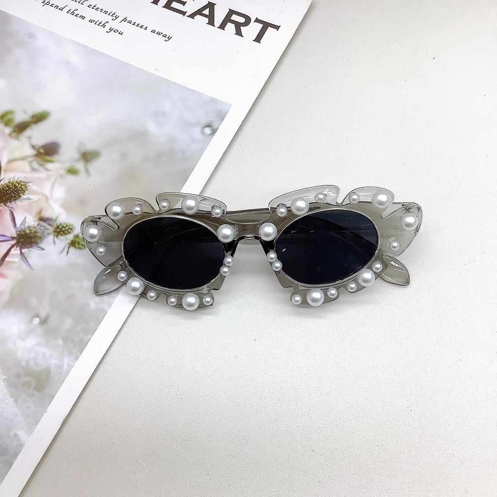 Модные жемчужные солнцезащитные очки Premium Sense Flower с защитой от ультрафиолета, великолепные элегантные детские солнцезащитные очки с козырьком
