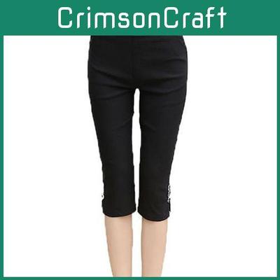 Женская мода Летние Сексуальные Мягкие Узкие Стрейч Капри Джеггинсы для Трендового Образа