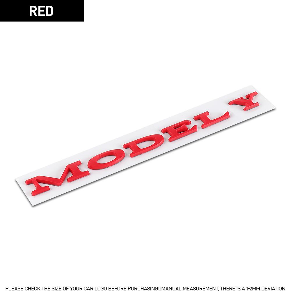 3D ABS Emblem Letters Car Rear Trunk Badge Sticker For Tesla Model Y Model S Model X SpaceX Bonina P85D Beast Roadster Juniper