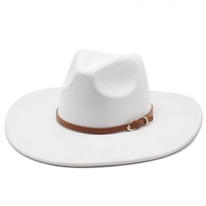 Замшевый цилиндр для мужчин и женщин, большая шляпа с карнизом, плоская кромка, джазовая шляпа