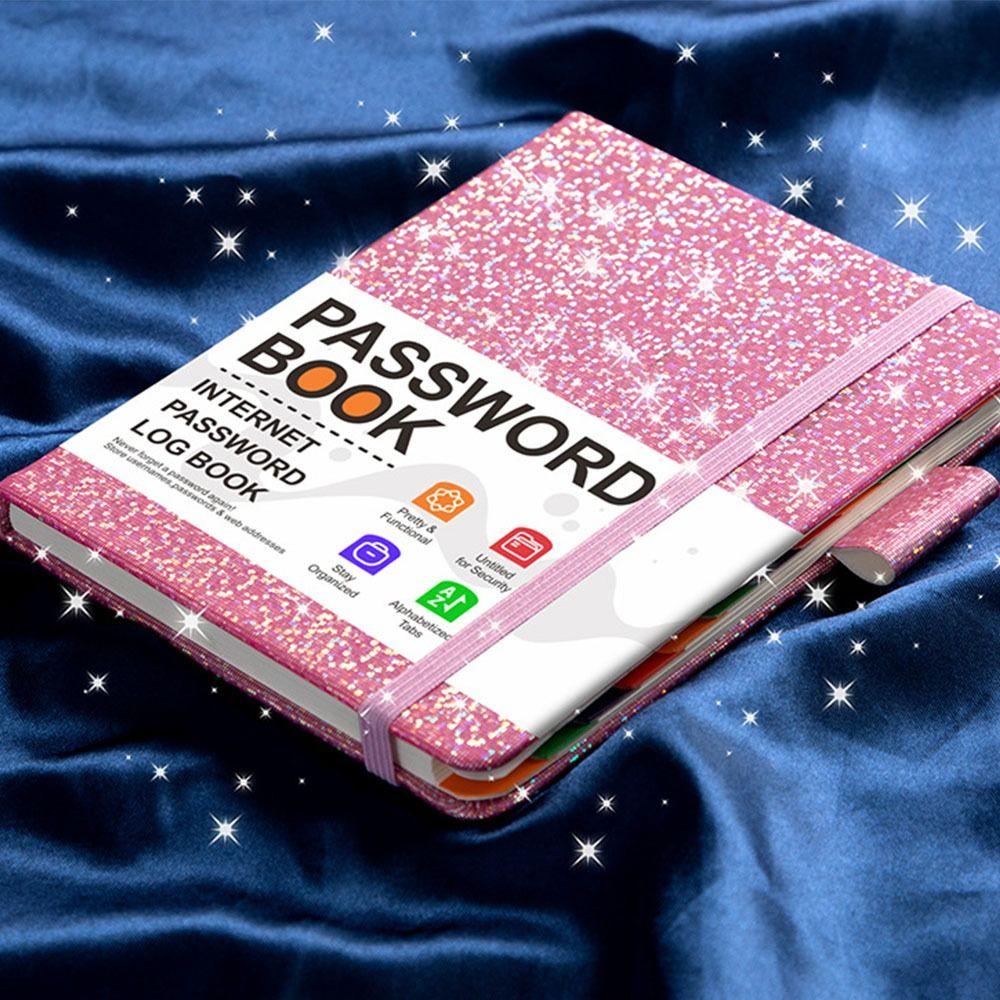 С пружинным ремешком B6 Адресная книга Твердый переплет Веб-сайт Книга записей Английская Пароль Книга Среднего возраста