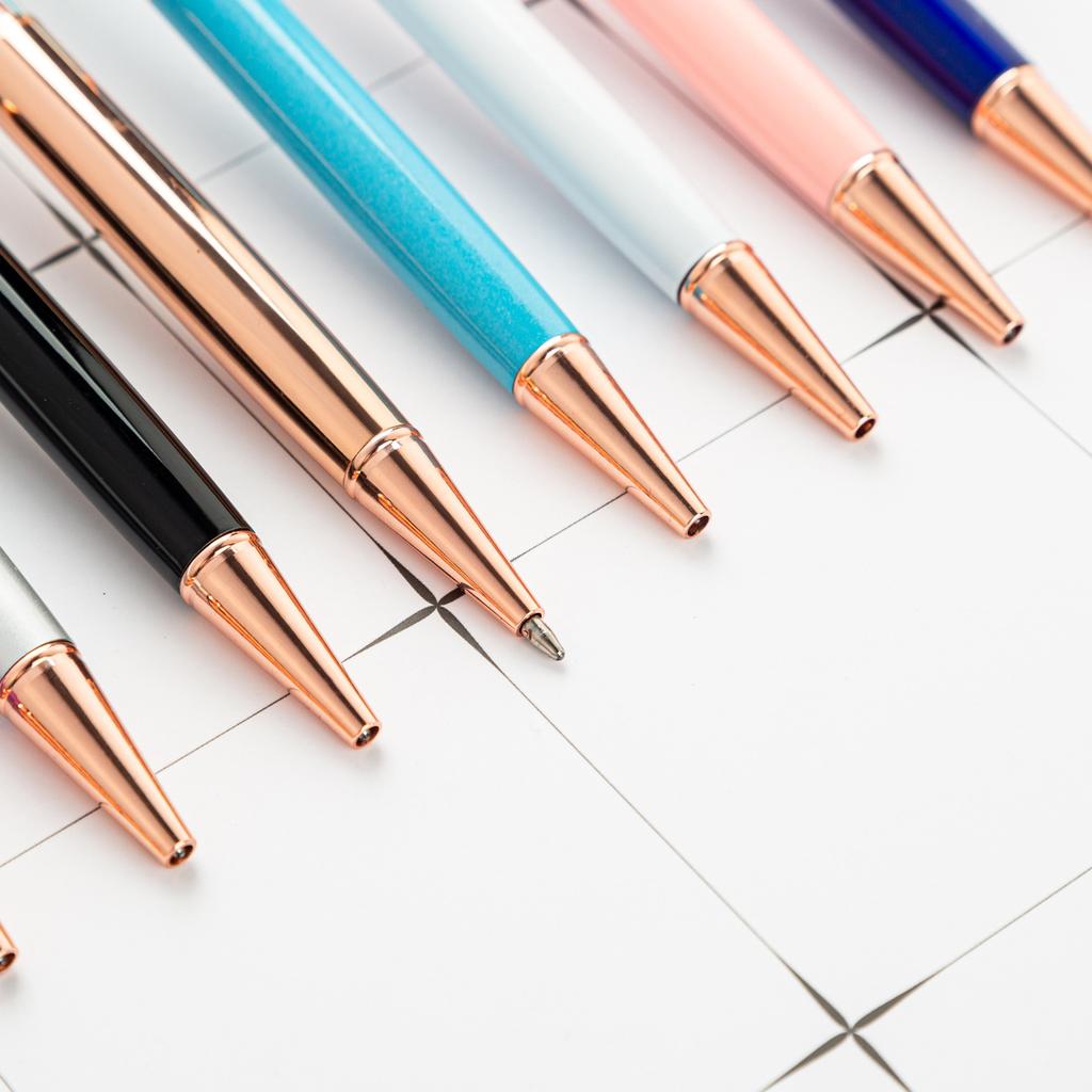 1 шт., креативная многоцветная хрустальная Корона, деловые металлические офисные вращающиеся ручки, школьные канцелярские принадлежности, офисные принадлежности, шариковая ручка