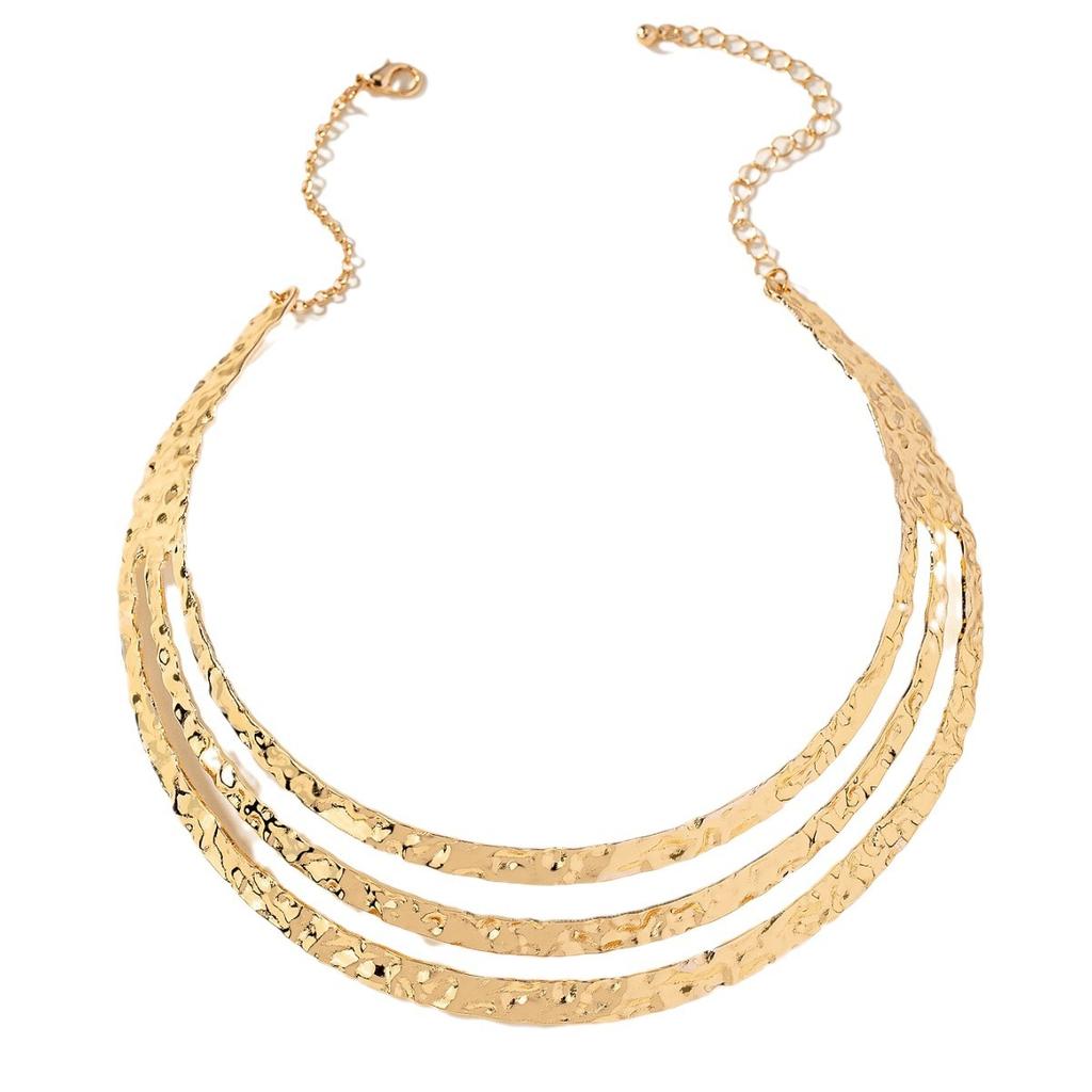 Личностное преувеличенное трехкруговое ретро-колье на ключицу для женщин