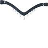 Beautiful Red Stone Crystal Leather Bridle Snap Browband for Horse Equestrian Browband for Horse.