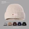 New Autumn and Winter Big Head Warm Hat for Women Showing Face Small Knitted Hat Outdoor Casual Ear Protection Cold Hat Men Pull Out Hat
