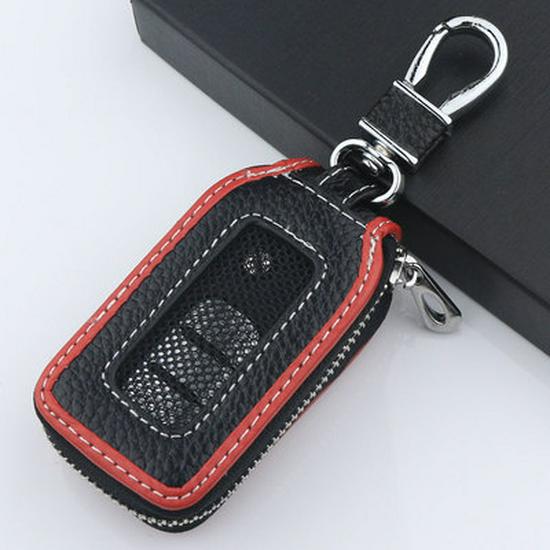 Universal Leather Car Key Pouch for Men & Women - Protective Remote Case for Volkswagen, Toyota, Hyundai, Honda