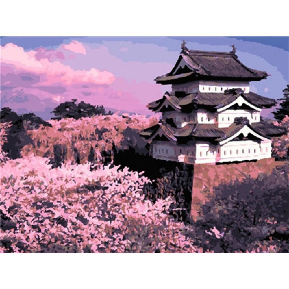 3D алмазная живопись Пейзаж Вышивка крестом DIY Алмазная вышивка вишни картина со стразами украшение дома