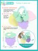 Baby Fruit Style Soft Rubber Rattle Teether Toy Kid Newborn Chews Food Grade Silicone Teethers Infant Training Bed Toy Chew Toys