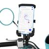 Кронштейн для навигации на руль, амортизатор, автоматическая блокировка, крепление для мобильного телефона, подставка для мобильного телефона на мотоцикл и велосипед, подходит для телефона с диагональю 4–7 дюймов