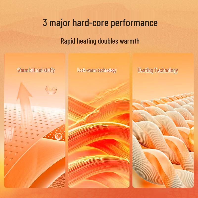 MINISO Men's Fleece Warm Straight-Leg Casual Pants