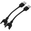 Зарядный кабель для 3 USB, сменная, позолоченный контакт, износостойкий, плоский кабель TPE, Умный фитнес-браслет