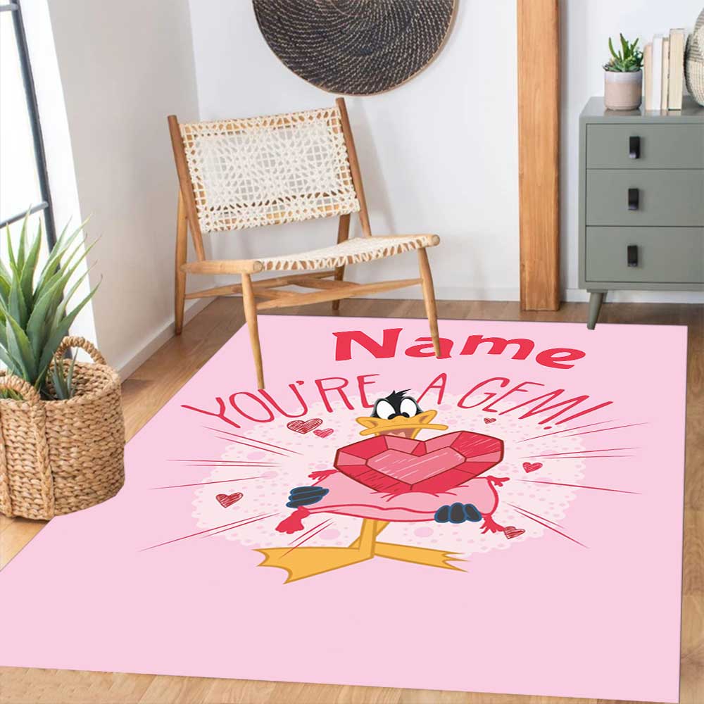 Warner (8) Customize your name rug, office chair cushion, home bedroom living room gift.
