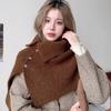Thicken High Neck Scarf Warm Scarves Knitwear Classic Women Winter Shawl  Women