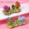 1Pc Gifts For Children 3D Three-Dimensional Building Puzzle Model Toys Diy Handmade Paper Puzzle Building  Educational Toy