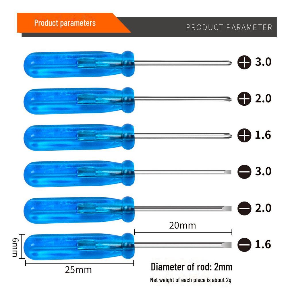 Crystal Blue 45mm Mini Screwdriver for Mobile Phone Repair