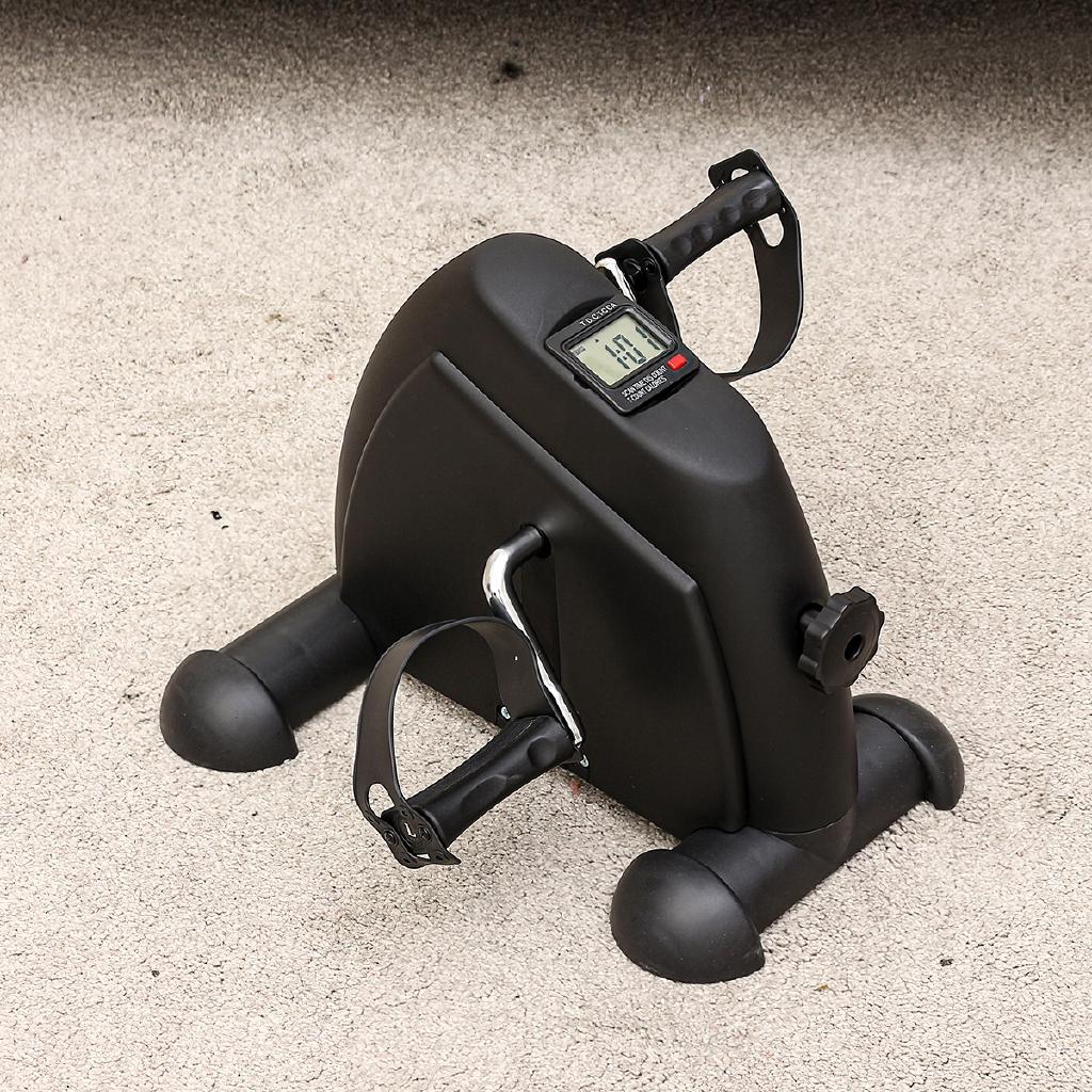 Home Gym Mini Pedal Exercise Bike Trainer Arm/Leg Physical Therapy Fitness Cycle Indoor Cycling Bikes LCD Display Stepper Tools