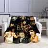 Различные стили 3D-печатных диванных пледов с узором E-Elvis (рок-певец), подходят для спален взрослых и детей, а также для гостиных