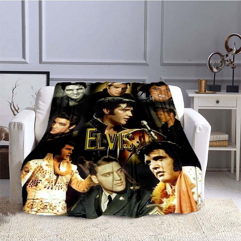 Различные стили 3D-печатных диванных пледов с узором E-Elvis (рок-певец), подходят для спален взрослых и детей, а также для гостиных