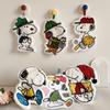 Настенное полотенце для рук Snoopy из кораллового флиса: Мультяшный, Впитывающий воду, Не оставляющий ворса, Утолщенный для ванной комнаты