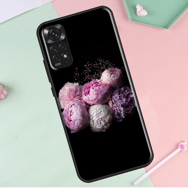 Пионы Красивый цветок для Redmi Note 12 Pro Plus Чехол для Redmi Note 10 8 9 11 Pro 12S 11S 10S 9S 9C 10C 12C Чехол