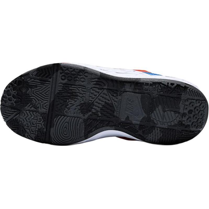 Nike Кроссовки для детей и подростков Team Hustle D 12, износостойкие, низкие, lifestyle, Белый/Красный, Подростковые кроссовки IM3382-111