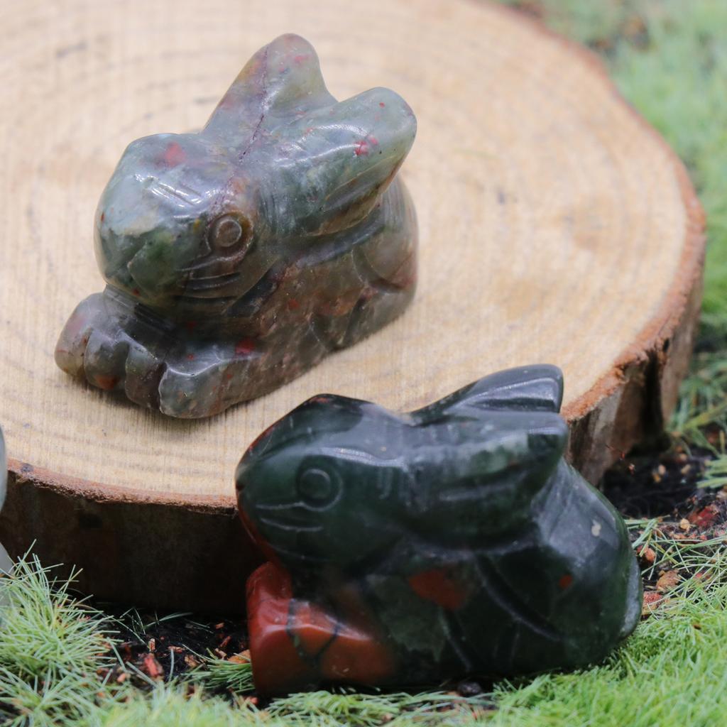 Статуя кролика из натуральных камней, резные фигурки животных, целебные кристаллы, декор для комнаты, драгоценный камень, брелок для рукоделия