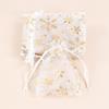 20Pcs Snowflake Organza Gift Bags Jewelry Pouches Gold Silver Snow Drawstring Bag Christmas Party Birthday Wedding Candy Packing