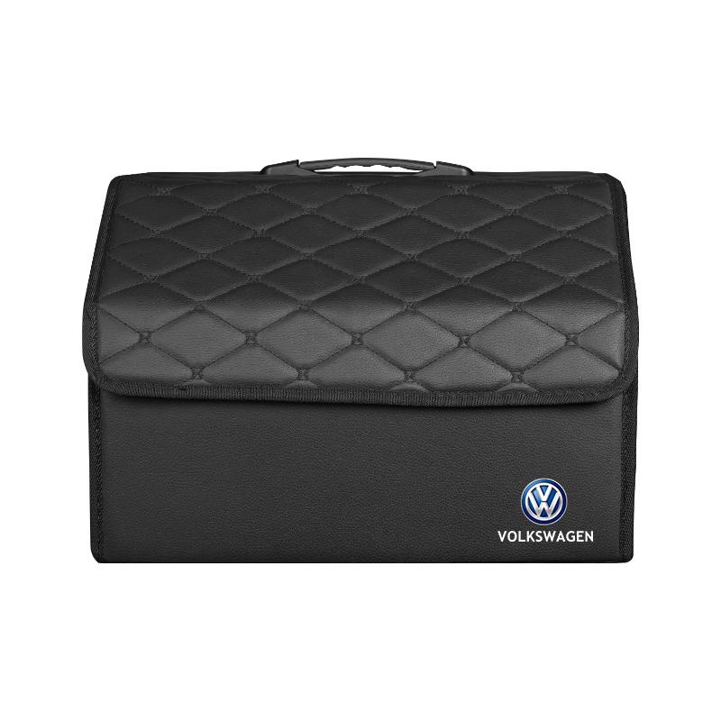 2026 Горячий Для Автомобиля Volkswagen VW Сумка-органайзер для Хранения в Багажнике Кожаный Ящик для Порядка Для VW GTI Polo Golf Passat Tiguan Arteon Touareg