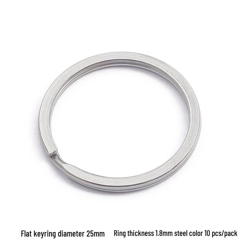 DIY Jewelry Accessories: Thickened Stainless Steel Keyring and Storage Ring