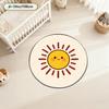 Cute Round Sun Rug Nursery Decoration Kids Room Playmat Soft Baby Cartoon Sleep Mat for Children Bedroom Home Decor