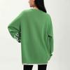 Anta Lucky You Skateboard Letter Print Round Neck Casual Pullover Long Sleeve Knit Sweeper Unisex Sweeper Starry-Green Paper-White 172348703S-3