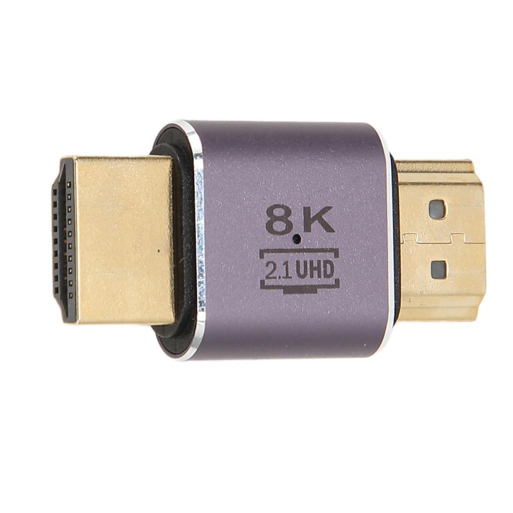 8K HD Multimedia Interface Coupler 48Gbps Male To Male 2.1 HD Multimedia Interface Adapter with