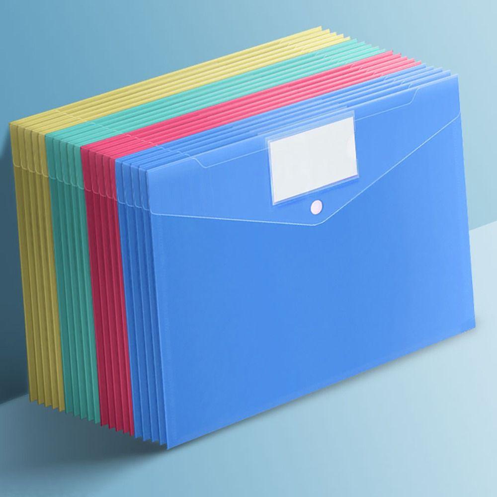 PP Snap File Bag Stationery Storage Bag New A4 Folder