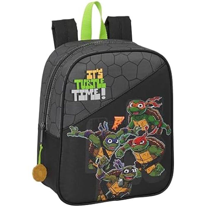 Sac à dos scolaire - SAFTA - Tortugas Ninja - Adaptable au chariot - Confortable - Pour enfant