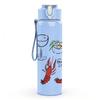 1PC Wine Glass Seafood Lobster Doodle 750ml Color Plastic Sports Water Bottle Leakproof Flip Straw Lid Suitable for Sports Office Home Use