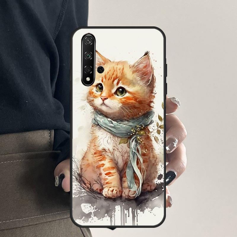 Китти Кошки Милые Для Huawei Nova Y70 Y90 Y60 Y61 Y91 Y72 9 10 SE 12i 12s 11i 5T P60 Pro P20 P30 P40 Lite Чехол