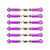 6Pcs Aluminum Alloy   Push RodsTurnbuckle Rod Linkage Accessories for RC Car  