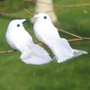 2Pcs Birds Simulation Artificial Feather Doves Feather Park Mall Ornament
