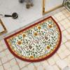 Американский ретро полукруглый коврик для ванной комнаты впитывающий быстросохнущий коврик для туалета диатомовая грязь нескользящий коврик для двери