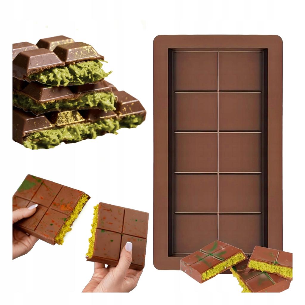 DUBAI CHOCOLATE MOLD Silicone Chocolate Mold 13.5 x 25 cm