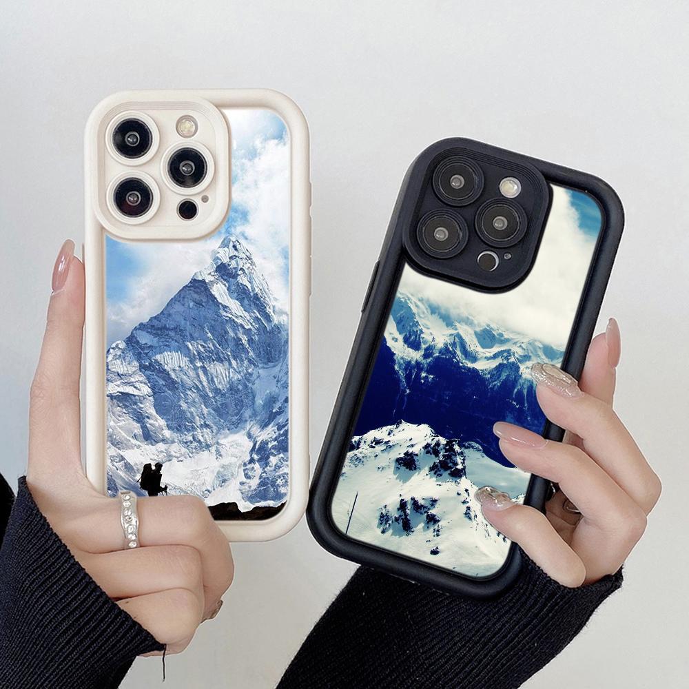 LZ25 Mountain Peak Forest Snow силиконовый чехол для телефона Infinix Smart 9 Hot 40i Tecno Camon20 Moto G22 G30 OnePlus Google Pixel 9 противоударный чехол на заднюю панель