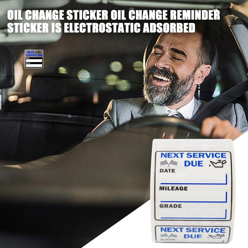 Напоминающие наклейки для обслуживания автомобиля 250 листов Наклейки для обслуживания автомобиля 2x2 дюйма Напоминающие наклейки для технического обслуживания Напоминающие наклейки для замены масла