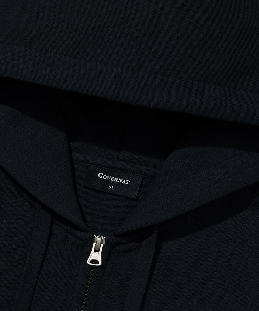 Covernat Rising Sun Graphic Zip-Up Hoodie Navy