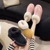 New Winter Women's One Step Cotton Shoes Women's Plush One Piece Moon Shoes Plush Thickened Snow Boots