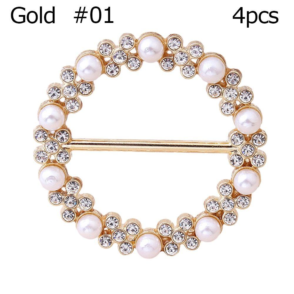 4 шт. Многофункциональная клипса-брошь для футболки, кольцо для шарфа, пряжка для шали, пряжка для шарфа, пряжка для талии