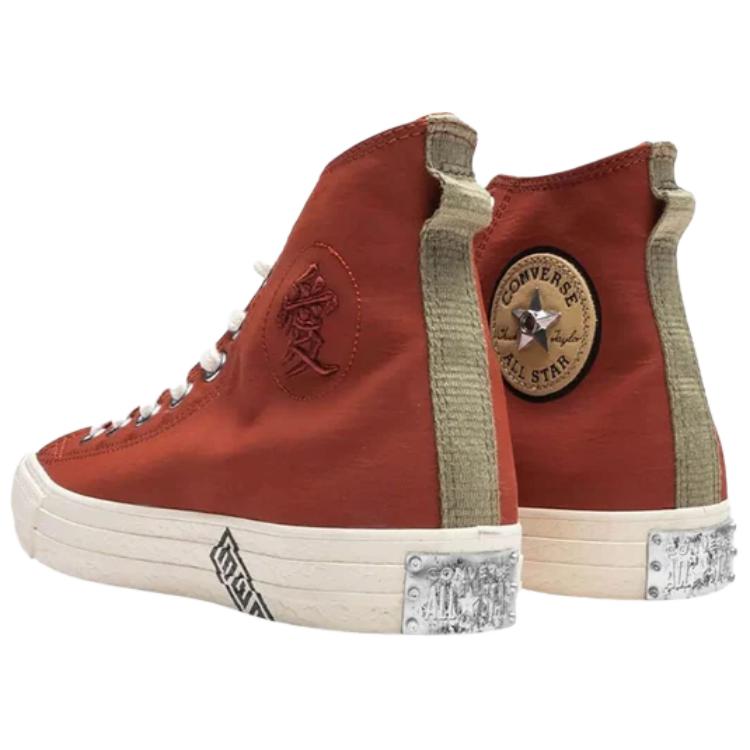 Naruto Shippuden X Converse Chuck Taylor All Star High Gaara Unisex Sneakers Red Ritual-Red Natural-Ivory A14838C