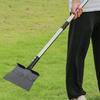 Driveway Ice Scraper Flat Shovel with Detachable Long Handle Heavy Duty Cleaning Shovel Weed Remover for Garden Sidewalk Floor Ice Snow