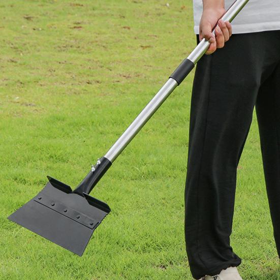 Скребок для льда на подъездной дорожке, плоская лопата со съемной длинной ручкой, прочная лопата для уборки, удаление сорняков для сада, тротуара, пола, льда, снега