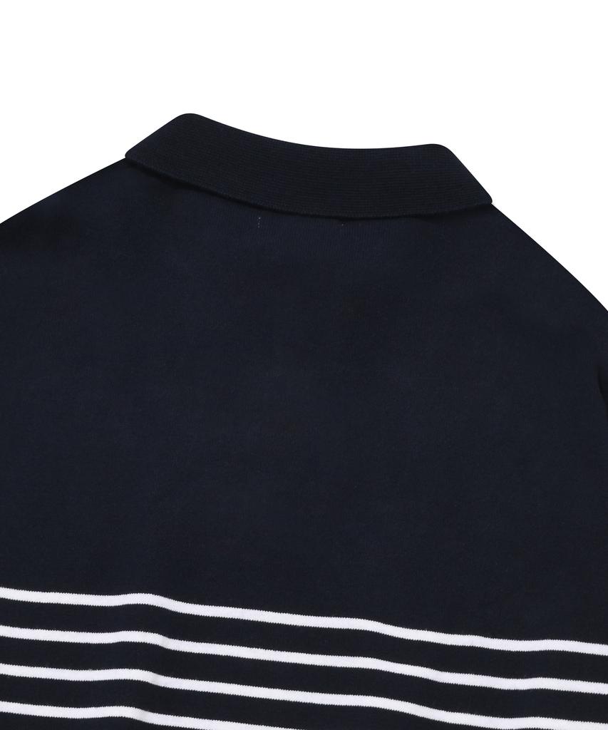 COVERNAT Basic Collared Knit Navy