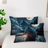 [Cartoon Wolf] 3D Cartoon Comforter Sets | Cartoon Wolf Bedding Sets, Moon And Cartoon Wolves Comforter Sets